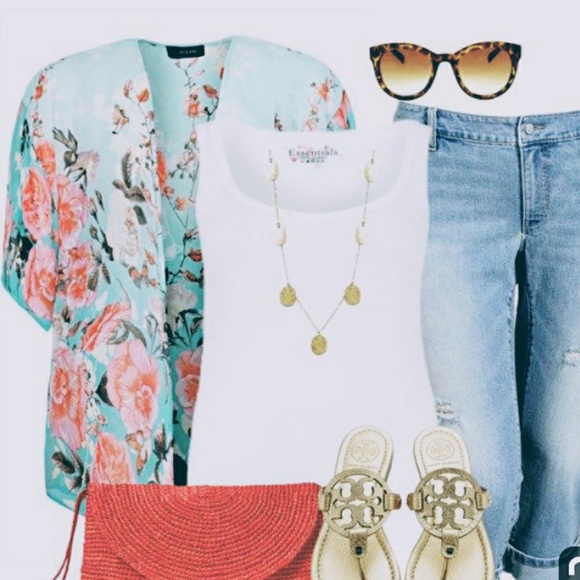 5 item Plus size style summer outfit XL-3X - Picture 4 of 7